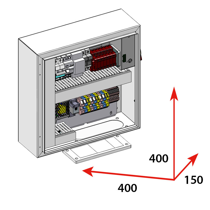 CAJA DE CONMUTACIÓN DE RESPALDO 2P 63A  - BACKUP BOX FRONIUS GEN24 CARGAS CRITICAS