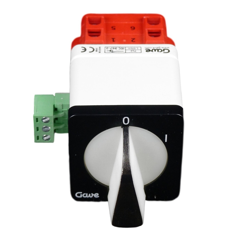 INTERRUPTOR LUMINOSO ROJO/VERDE 230V 3P 25A