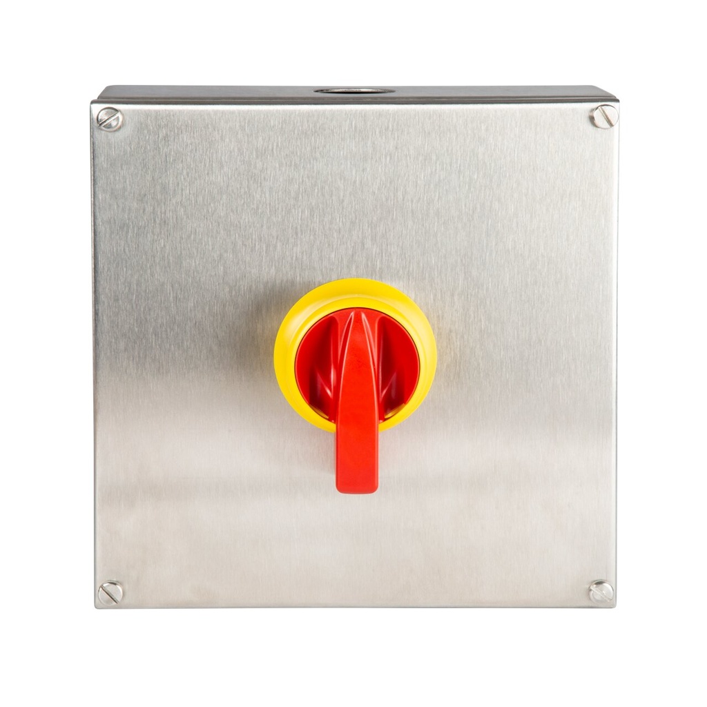 INTERRUPTOR 4P.32A. MANDO IP69K EN CAJA INOX