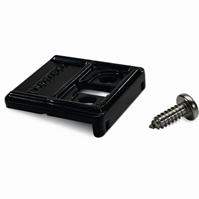 Set tope final raíl inserción, negro