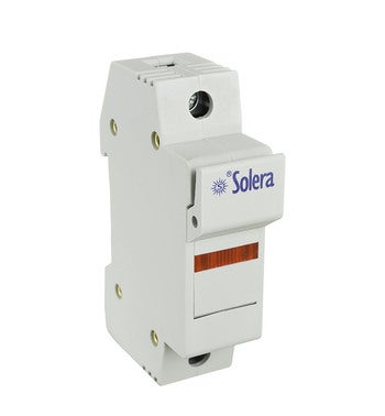 PORTAFUSIBLE 10X38 1P PARA CARRIL