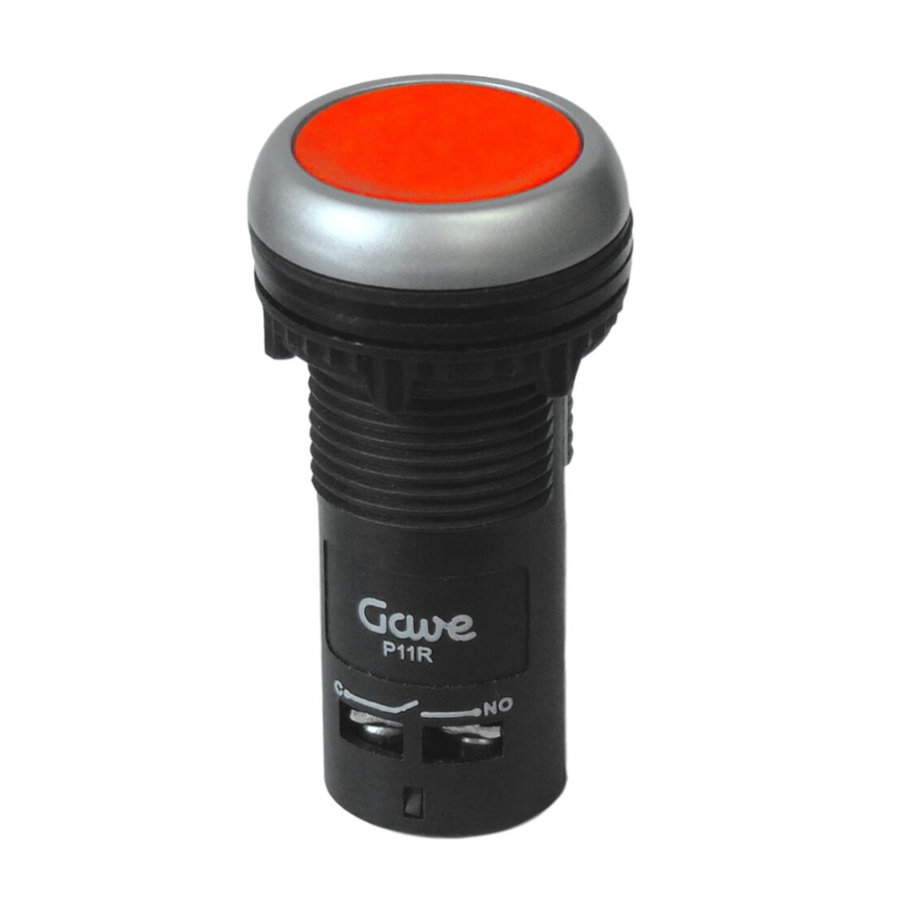 PULSADOR ROJO GAVE 1NA+1NC