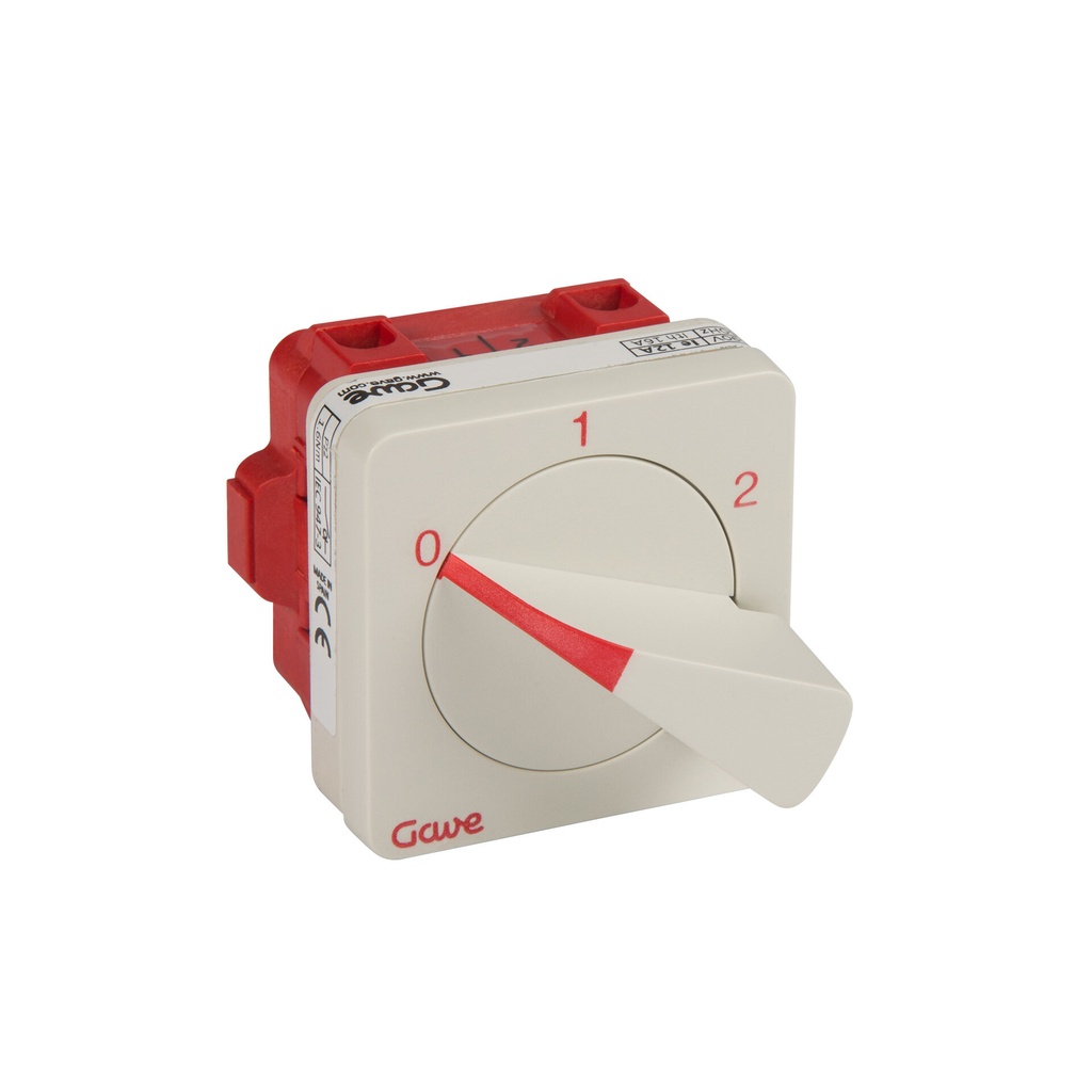 CONMUTADOR GAVE GRUPO 2 SELECTORES 1P.12A.D0