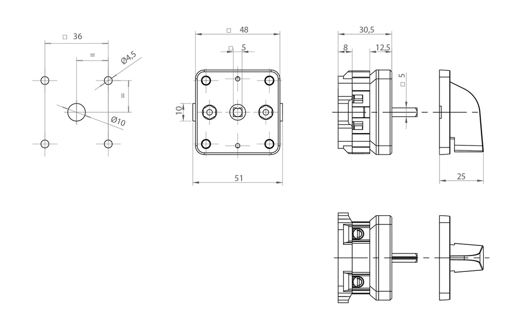 MANIPULADOR PARO-MARCHA 25A.D0 GAVE