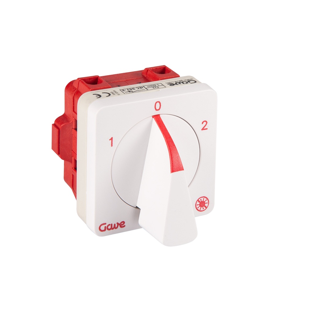 CONMUTADOR 1-0-2 1P 25A.D0 TRATAMIENTO ANTIMICROBIANO GAVE