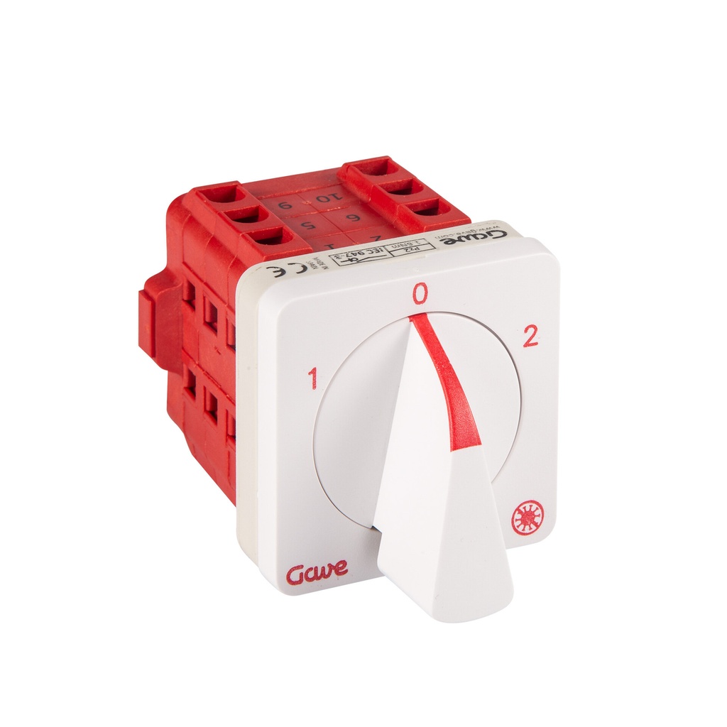 CONMUTADOR GAVE 1-0-2 3P 16A.D0 TRATAMIENTO ANTIMICROBIANO