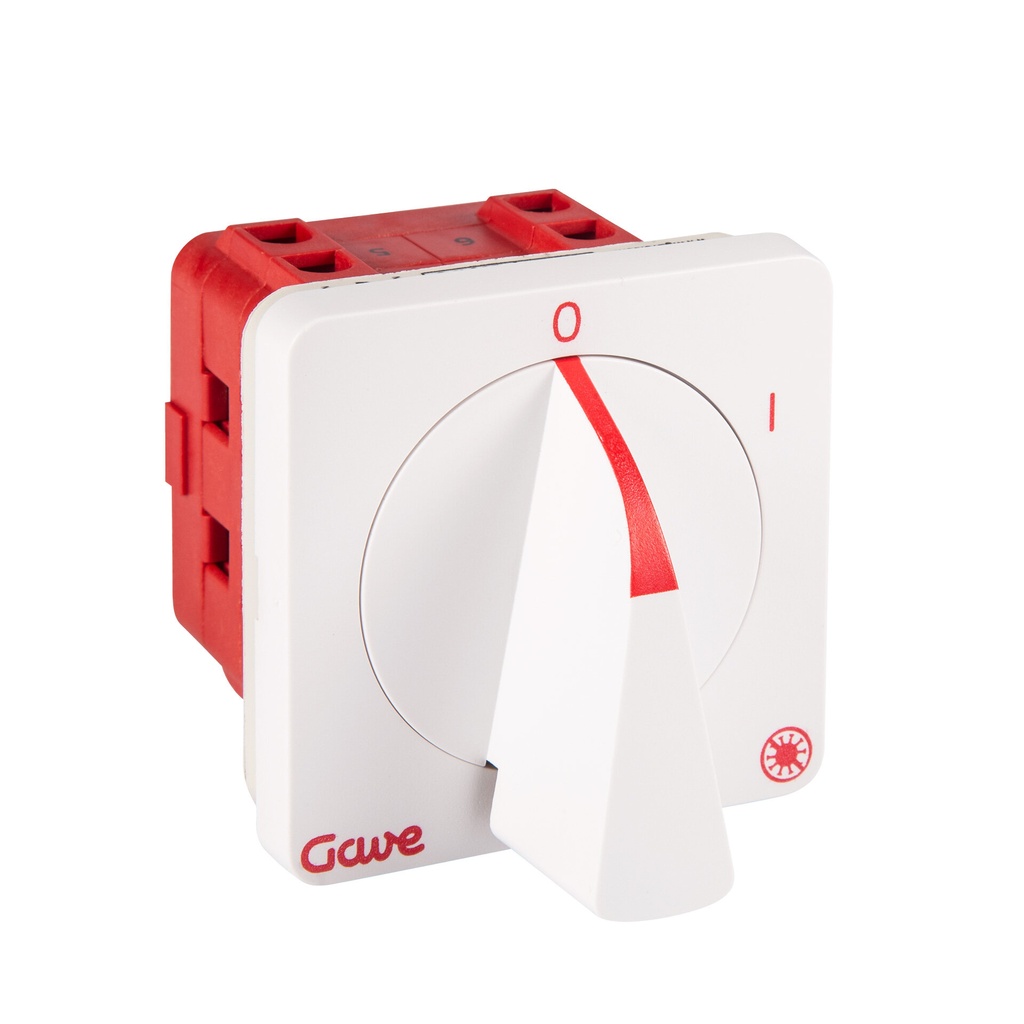 INTERRUPTOR 3P GAVE 32A.D1 TRATAMIENTO ANTIMICROBIANO