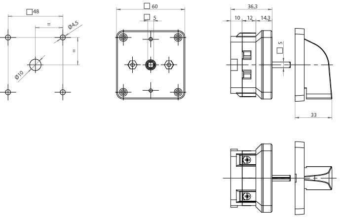 CONMUTADOR GAVE SIN 0 1P 40A.D1