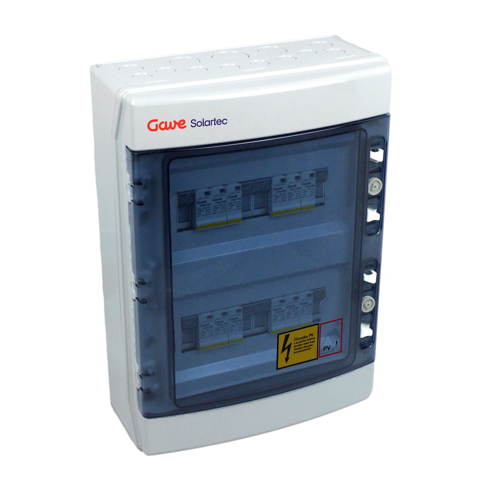 CAJA MODULAR GAVE CONEXIÓN 1STR. FUS 12A - SIN SECCIONADOR + PROTECTOR SOBRETENSION II