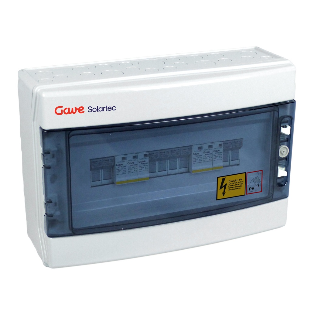 CAJA MODULAR CONEXIÓN 2STR. FUS 15A - SIN SECCIONADOR + PROTECTOR SOBRETENSION II