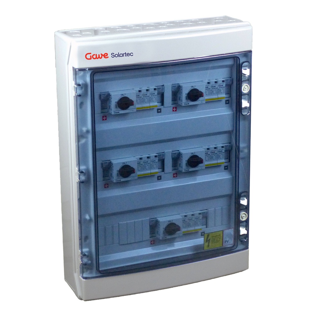 CAJA MODULAR CONEXIÓN PV - 1STRINGS 1000V 25A FUS15A 5MPPT SALIDAS INDIVIDUALES