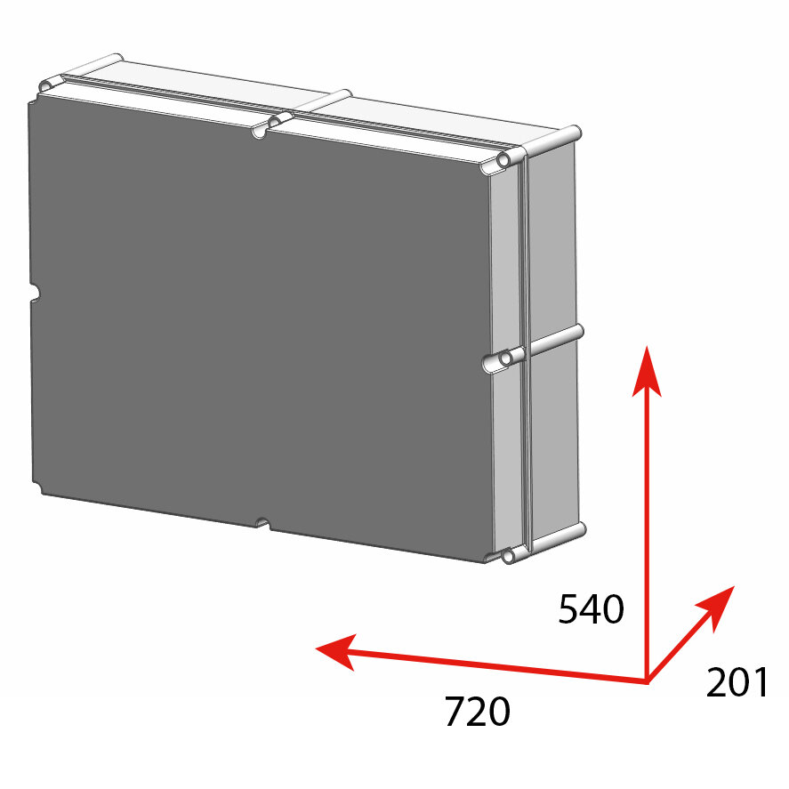 CAJA CONEXIÓN PV 1500V 9 STRINGS - FUS 15A - SECCIONADOR 160A + PROTECTOR SOBRETENSIONES