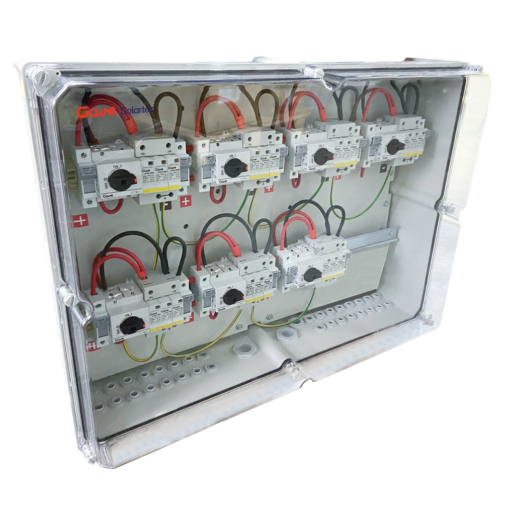 CAJA CONEXIÓN PV - 1 STRINGS x MPPT 1000V 25A FUS20A 7MPPT SALIDAS INDIVIDUALES